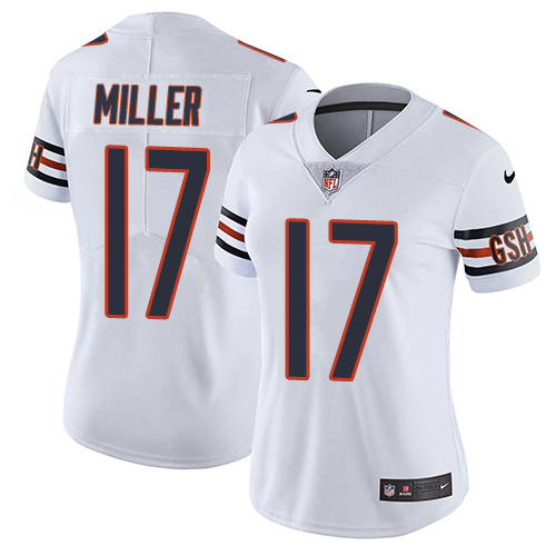 Nike Bears #17 Anthony Miller White Women's Stitched NFL Vapor Untouchable Limited Jersey - Click Image to Close